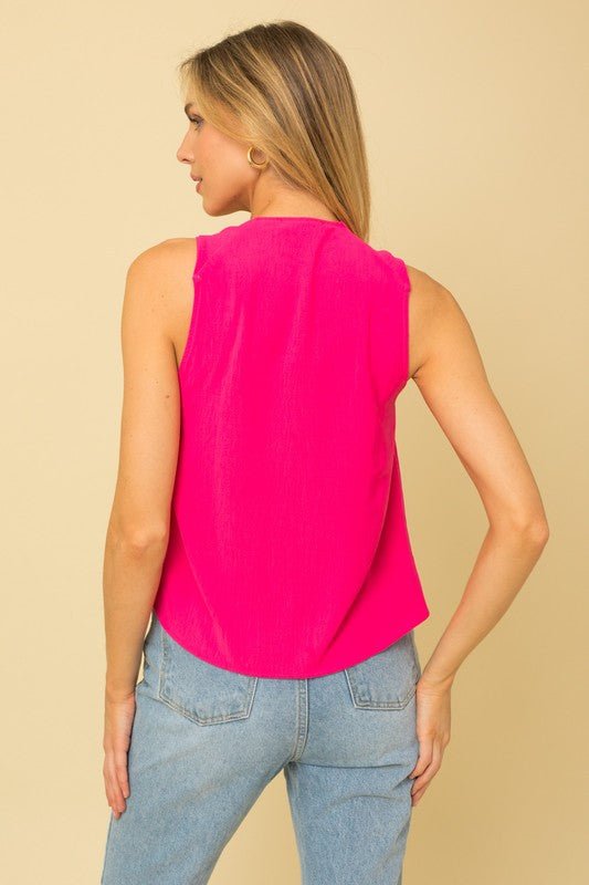 Sleeveless Knot Top - House of Drip Apparel