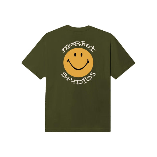 Smiley Arc T-Shirt - Market - House of Drip Apparel