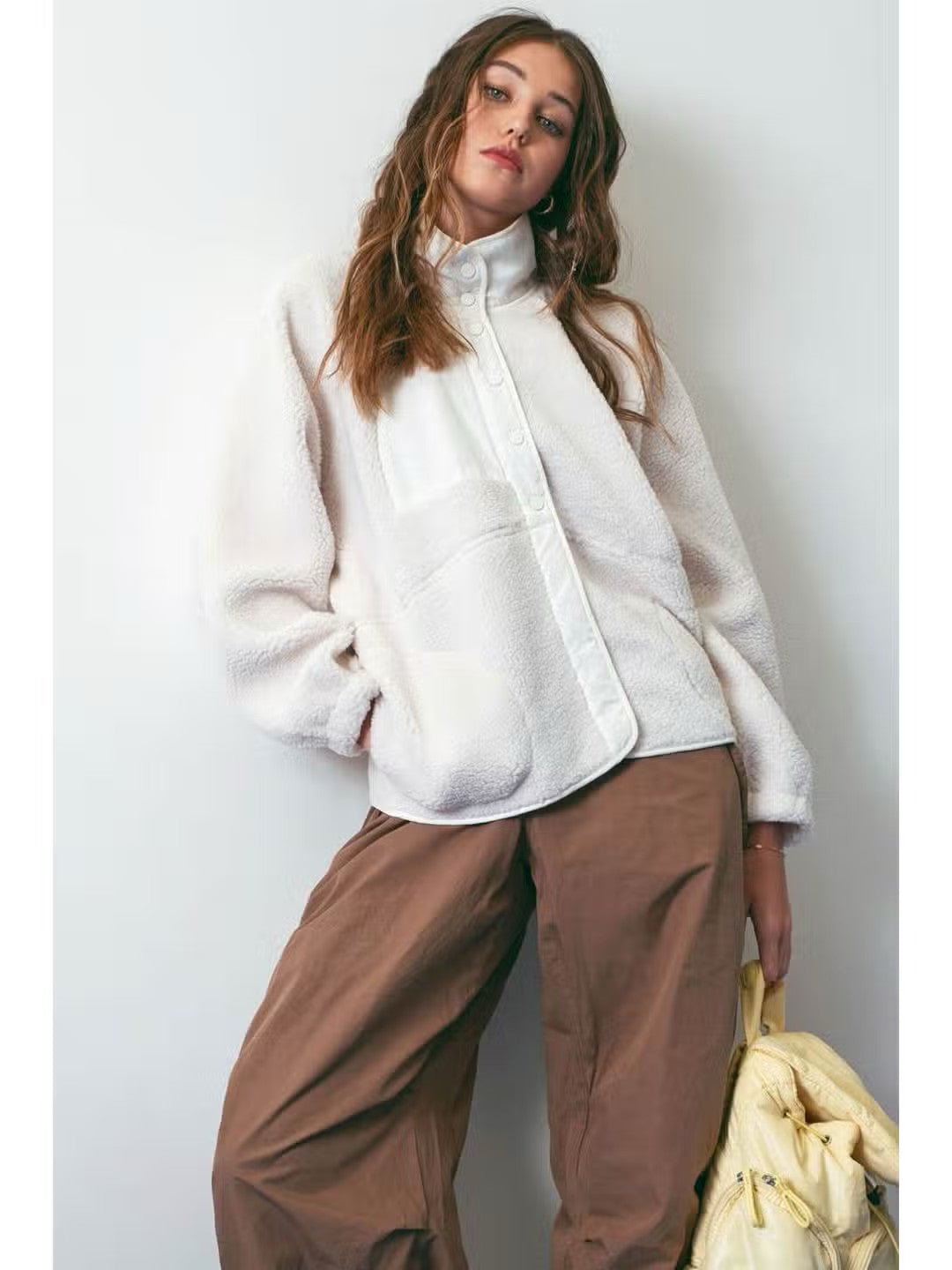 Solid Snap Button Fleece Jacket - House of Drip Apparel