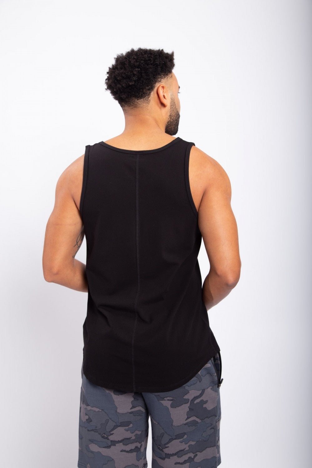 Tank Top With Curved Hem - House of Drip Apparel