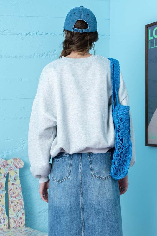 Tennis Club Embroidered Long Sleeve Knit - House of Drip Apparel