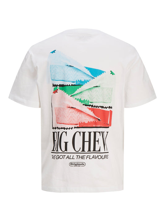 Printed Crew Neck Tee Shirt - Jack & Jones