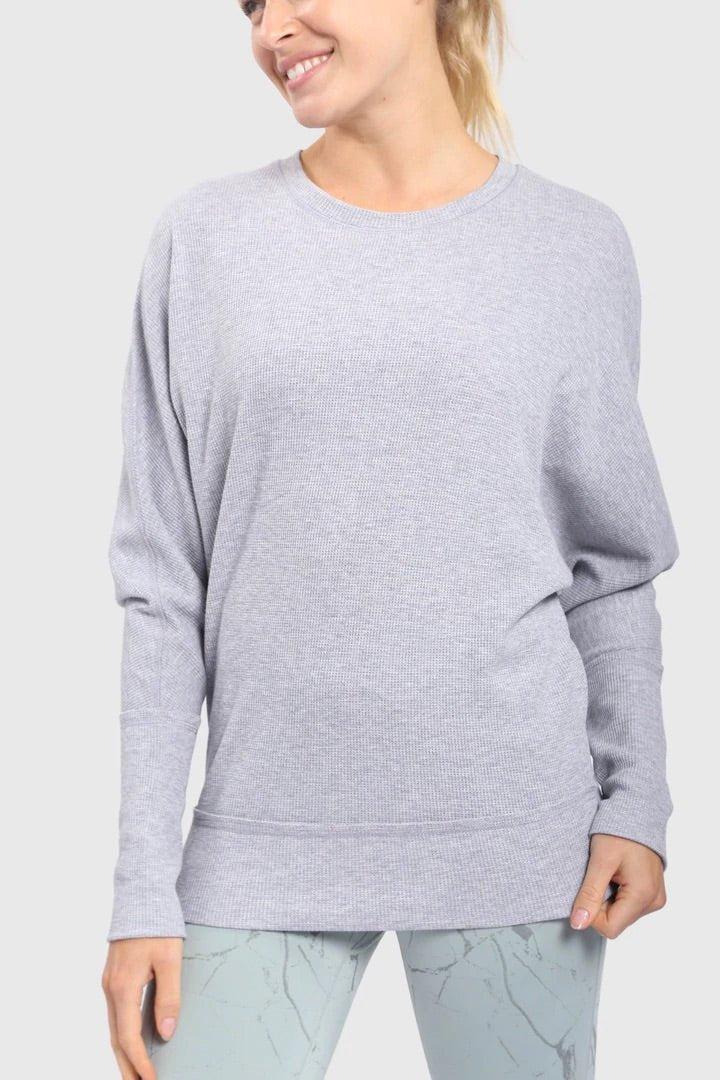 Waffle Knit Long Sleeve Shirt - House of Drip Apparel