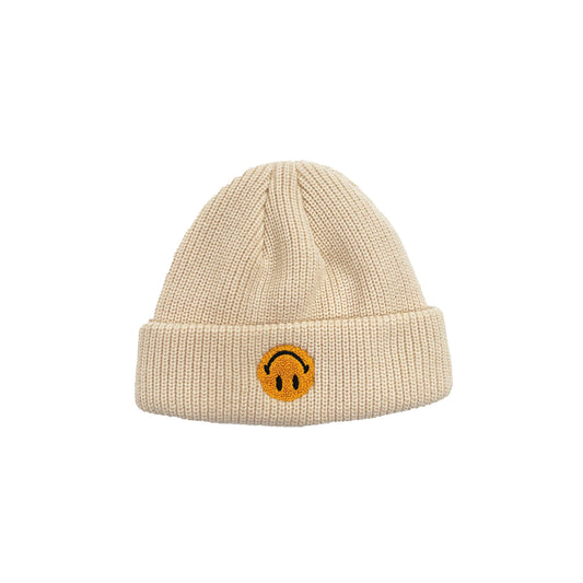 Smiley Upside Down Beanie - Market