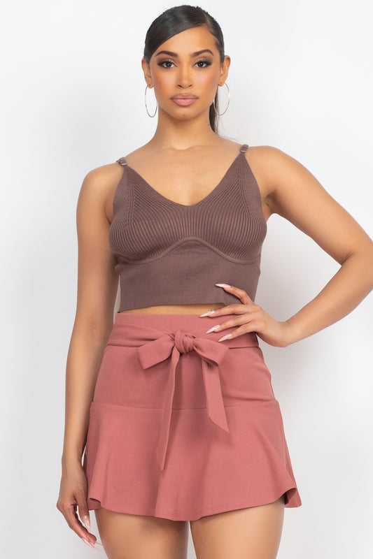 Sleeveless Sweater Top